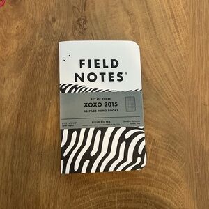 Limited edition XOXO Field Notes